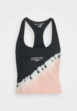 DKNY PLACED TIE DYE RACERBACK CROPPED TANK - Top - Rosewater