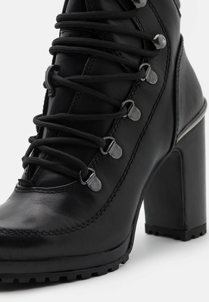 DKNY LENNI LACE UP - High Heeled Ankle Boots - Black 9 DKNY LENNI LACE UP - High Heeled Ankle Boots - Black - Image 7