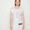 DKNY WOMEN OUTLINE - Jersey Dress - White/black -Bag Haven Store 930773b29d11451a86d4231c85f9f116