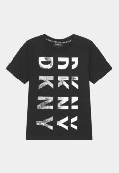 DKNY SHORTSLEEVES TEE - Print T-shirt - Black
