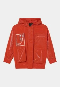 DKNY HOODED - Light Jacket - Poppy