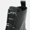 DKNY BARRETT BOOT - Platform Ankle Boots - Black/white -Bag Haven Store 963fe66b47c1497d8194507b94fd14d7