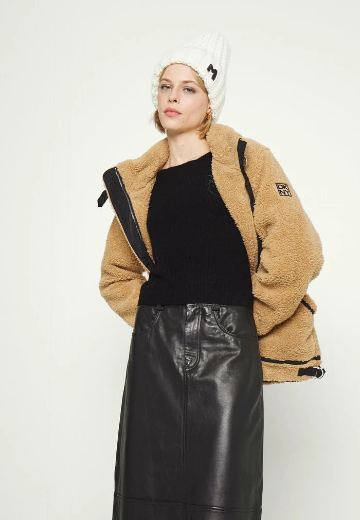 DKNY Winter Jacket - Camel/black 7 DKNY Winter Jacket - Camel/black - Image 5