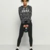 DKNY HIGH WAIST 7/8 LEGGINGWITH PRINTED SIDE LOGOS - Leggings - Black -Bag Haven Store 98d5db24894f4fc190fca5d19f09ccef