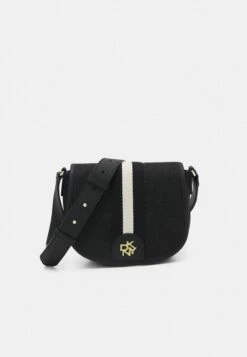 DKNY CAROL SADDLE - Across Body Bag - Black