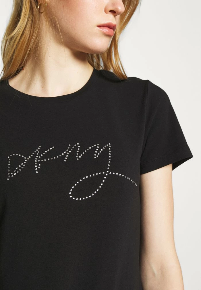 DKNY SCRIPT LOGO - Print T-shirt - Black 7 DKNY SCRIPT LOGO - Print T-shirt - Black - Image 5