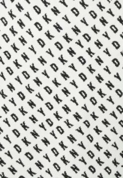 DKNY LOGO SHEATH - Jumper Dress - Ivory/black