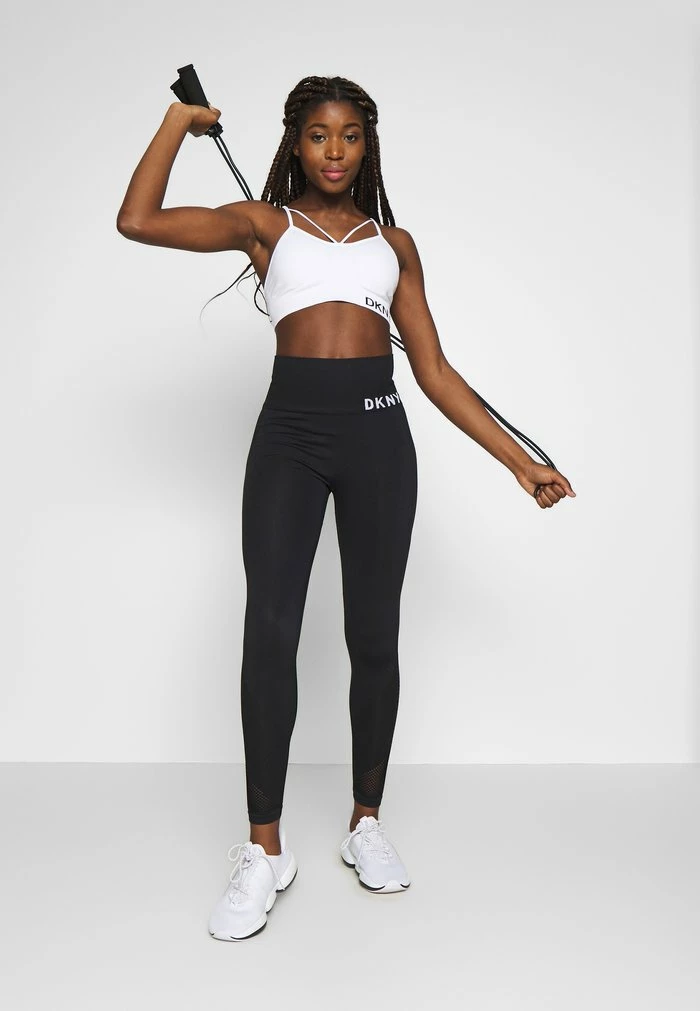 DKNY HIGH WAISTED SEAMLESS - Leggings - Black 4 DKNY HIGH WAISTED SEAMLESS - Leggings - Black - Image 2
