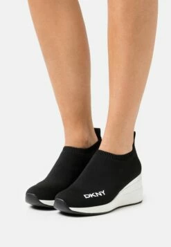 DKNY PARKS WEDGE - Trainers - Black