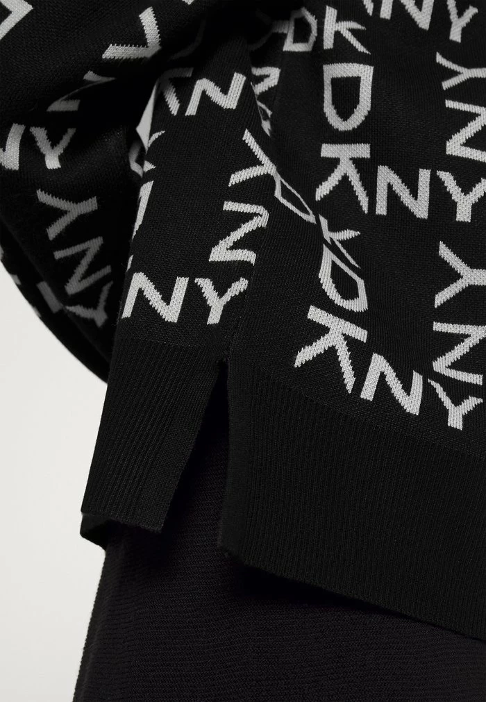 DKNY NECK EXPLODED LOGO SWEATER - Jumper - Black/ivory 8 DKNY NECK EXPLODED LOGO SWEATER - Jumper - Black/ivory - Image 6