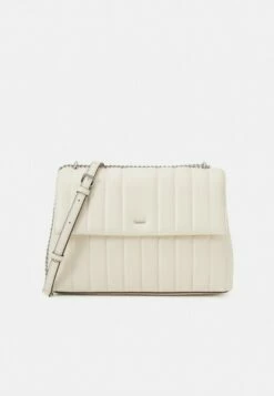 DKNY SEVA SHOULDER - Across Body Bag - Ivory/silvercoloured