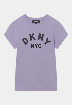DKNY SHORT SLEEVES TEE - Print T-shirt - Lilac