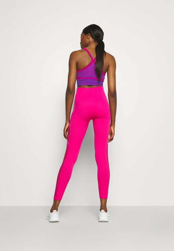 DKNY HIGH WAISTED SEAMLESS - Leggings - Beetroot 5 DKNY HIGH WAISTED SEAMLESS - Leggings - Beetroot - Image 3