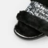 DKNY BEVAN SLIDE - Slippers - Black/white -Bag Haven Store a3f46631cd6c4a2fb90c80f6305d2492