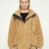 DKNY Winter Jacket - Camel/black -Bag Haven Store a3fb21a3eb404fb5affabbc7bffe388f