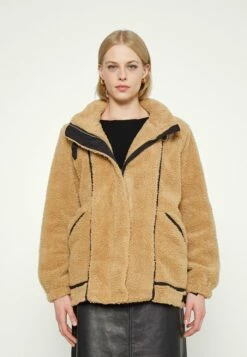 DKNY Winter Jacket - Camel/black