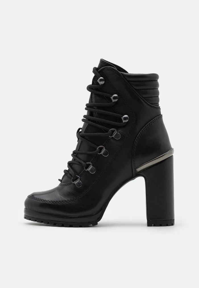 DKNY LENNI LACE UP - High Heeled Ankle Boots - Black 4 DKNY LENNI LACE UP - High Heeled Ankle Boots - Black - Image 2