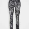 DKNY PIXEL PALM PRINT HIGH WAIST 7/8 - Leggings - Black -Bag Haven Store a6235f08d31643dcb54a01da632f968a