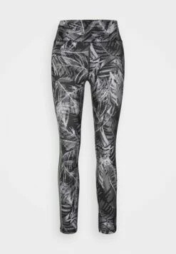 DKNY PIXEL PALM PRINT HIGH WAIST 7/8 - Leggings - Black