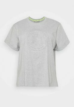 DKNY EMBOSSED MEDALLION TEE - Print T-shirt - Pearl Grey Heather