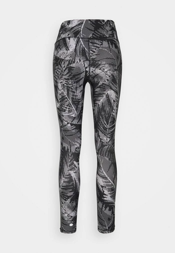 DKNY PIXEL PALM PRINT HIGH WAIST 7/8 - Leggings - Black 4 DKNY PIXEL PALM PRINT HIGH WAIST 7/8 - Leggings - Black - Image 2
