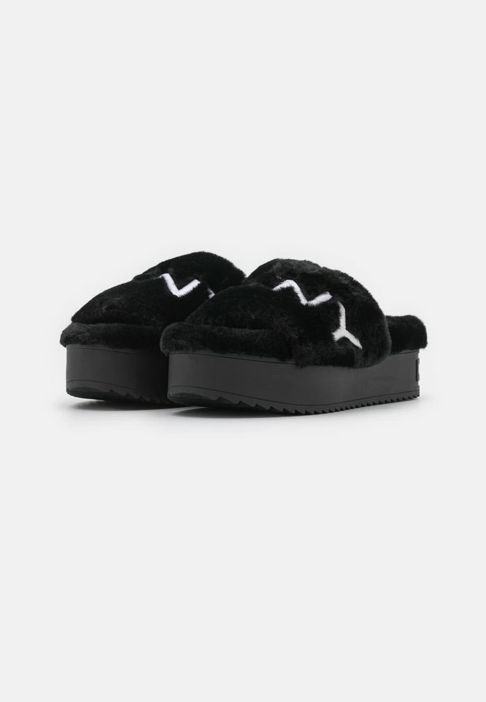 DKNY PALZ SLIDE - Slippers - Black/white 5 DKNY PALZ SLIDE - Slippers - Black/white - Image 3
