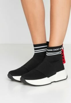 DKNY MARINI - High-top Trainers - Black/white