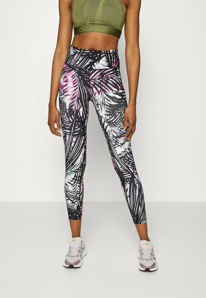 DKNY TROPIC SHADE HIGH WAIST 7/8 - Leggings - Beach/laser Pink Combo 3 DKNY TROPIC SHADE HIGH WAIST 7/8 - Leggings - Beach/laser Pink Combo