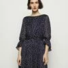 DKNY Day Dress - Midnight/ivory -Bag Haven Store b11b0c9b3e594ec7addf281bc7addbe4