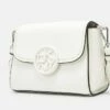 DKNY LEINA FLAP CBODY - Across Body Bag - White/silver -Bag Haven Store b18a68cfaf7341f9bc69fc6c4041aadf