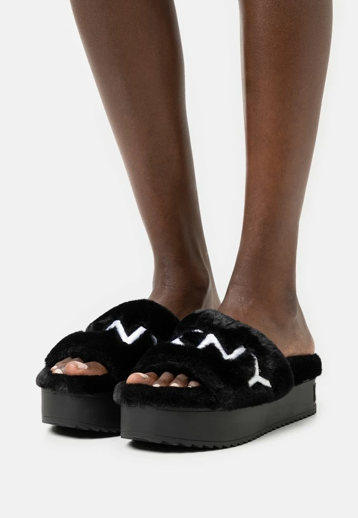 DKNY PALZ SLIDE - Slippers - Black/white 3 DKNY PALZ SLIDE - Slippers - Black/white