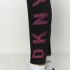 DKNY HIGH WAIST FULL LENGTHSTRIPED LOGO - Leggings - Lazer Pink -Bag Haven Store b599f57e3162498fb48ef0ccf65d535a