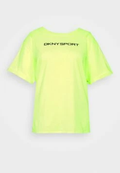 DKNY LAYERED SHADOW LOGO LEGGING TEE - Basic T-shirt - Zest