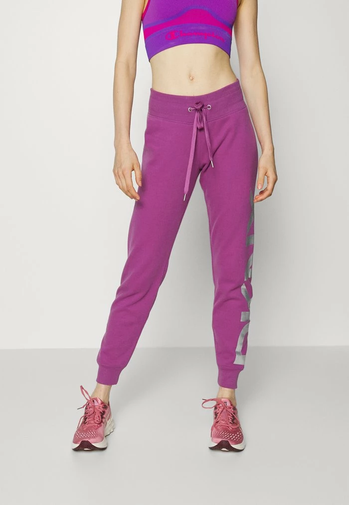 DKNY EXPLODED LOGO - Tracksuit Bottoms - Wild Aster/silver 3 DKNY EXPLODED LOGO - Tracksuit Bottoms - Wild Aster/silver