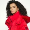 DKNY SHORT PUFFERS - Down Jacket - Red -Bag Haven Store bbb19f1759e84bf5b037f2d3092db415