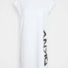 DKNY FOUNDATION LOGO DRESS - Day Dress - White -Bag Haven Store be0f19fb961a433ab67ee9dafa35518e