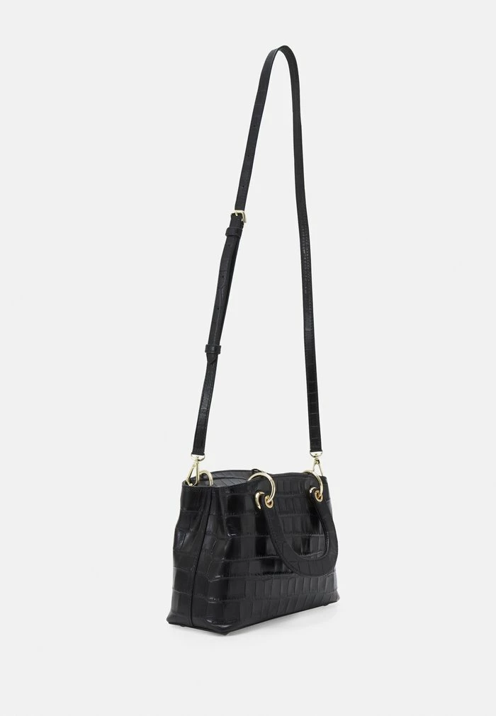 DKNY TONNY SATCHEL - Handbag - Black/gold 3 DKNY TONNY SATCHEL - Handbag - Black/gold
