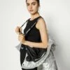 DKNY HIGH SHINE BOXY PUFFER REMOVABLE HOOD - Winter Jacket - Silver -Bag Haven Store c0c1064a60d04de8935b2a42fa643328
