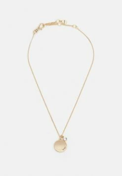 DKNY 16" COIN PENDANT - Necklace - Gold-coloured