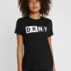 DKNY CREW NECK SHORT SLEEVE TWO TONE LOGO - Print T-shirt - Black 1 DKNY CREW NECK SHORT SLEEVE TWO TONE LOGO - Print T-shirt - Black -Bag Haven Store c1bcdb97ad16453eaebd9ce609f46170