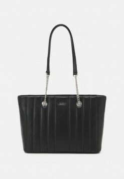 DKNY SEVA TOTE - Handbag - Black/silver-coloured