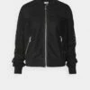 DKNY Bomber Jacket - Black -Bag Haven Store c4025c506d2a443e89917d0a76dcb4ee