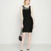 DKNY RUCHED FRONT DRESS - Shift Dress - Black -Bag Haven Store c48b78922ff0401c852af58448a7d69f