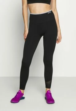 DKNY HIGH WAISTED SEAMLESS - Leggings - Black