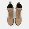 DKNY BARRETT BOOT - Platform Ankle Boots - Warm Taupe -Bag Haven Store c6c923d5d0a941b784078e3fdae63b95