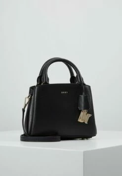 DKNY SATCHEL - Handbag - Black/gold