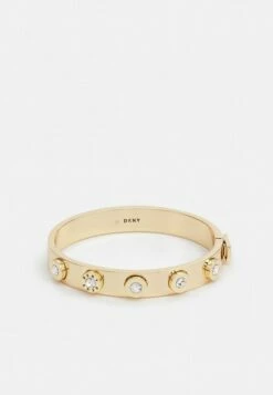DKNY LOGO RIVET BANGLE - Bracelet - Gold-coloured