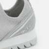 DKNY ABBI - Trainers - Silver -Bag Haven Store ced6acf42bf64a1c8c550b75ed3fa085