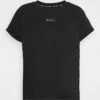 DKNY LOGO BOXY KNOTTED TEE - Basic T-shirt - Black -Bag Haven Store d10f2f7cbfe94d618ad6024a4debaa7e