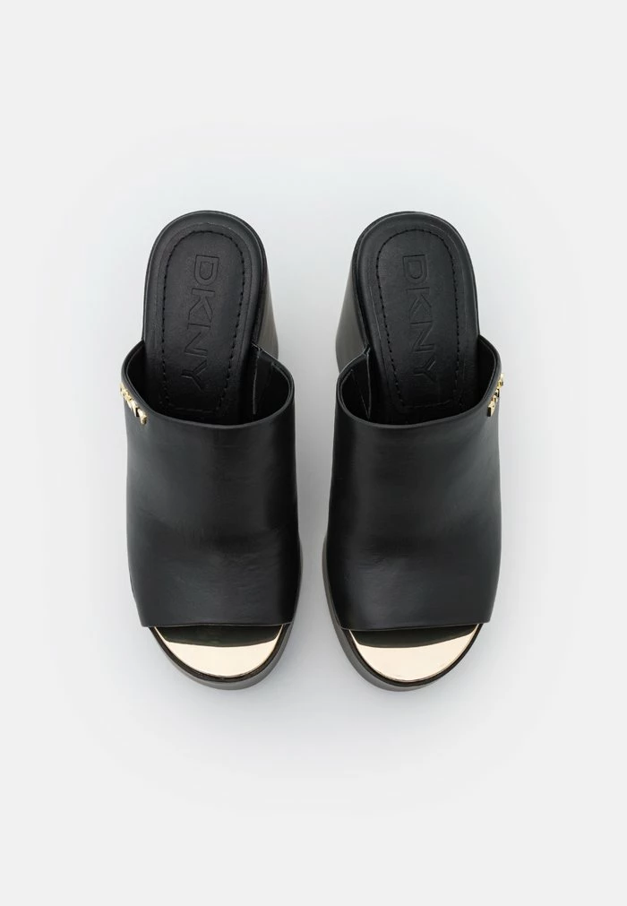 DKNY PEN WEDGE MULE - Heeled Mules - Black 6 DKNY PEN WEDGE MULE - Heeled Mules - Black - Image 4